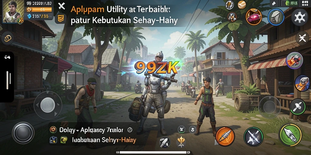 Tampilan antarmuka 99ZK yang intuitif dan menarik.