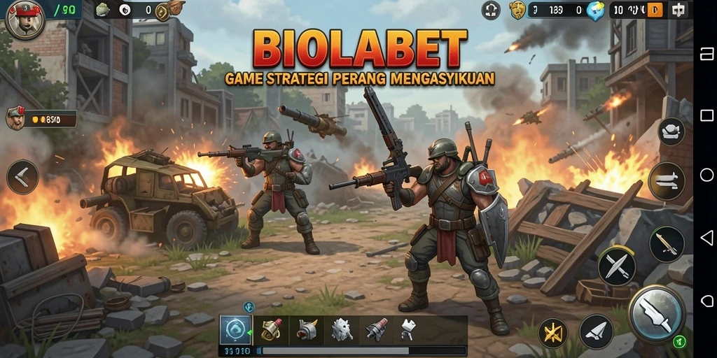 Tangkapan layar gameplay <strong>BIOLABET</strong> saat pertempuran strategis.