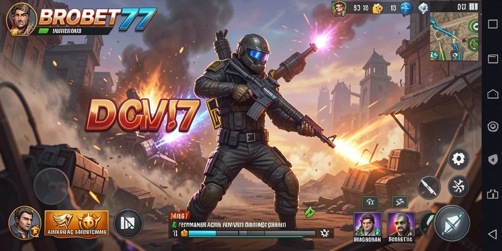 Tampilan gameplay seru dengan aksi mendebarkan di BROBET77.
