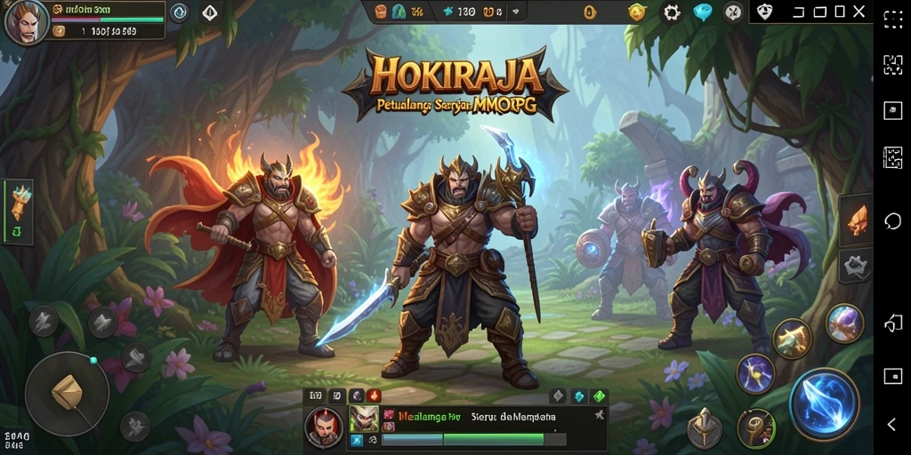 Screenshot menunjukkan aksi seru dalam gameplay MMORPG.