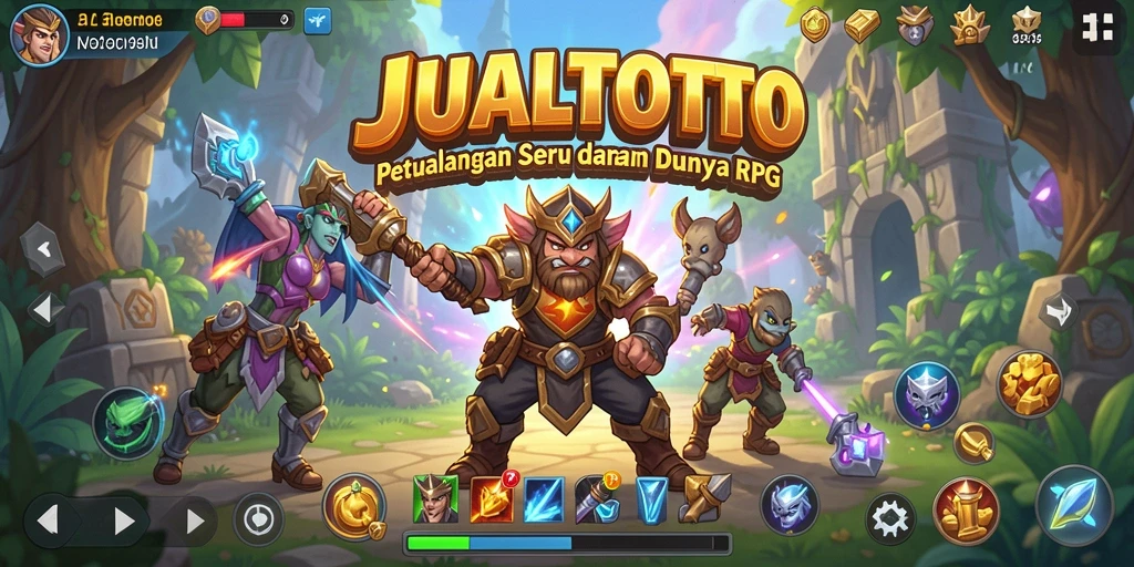 Gameplay JUALTOTO menampilkan pertempuran mendebarkan dengan strategi yang mendalam.