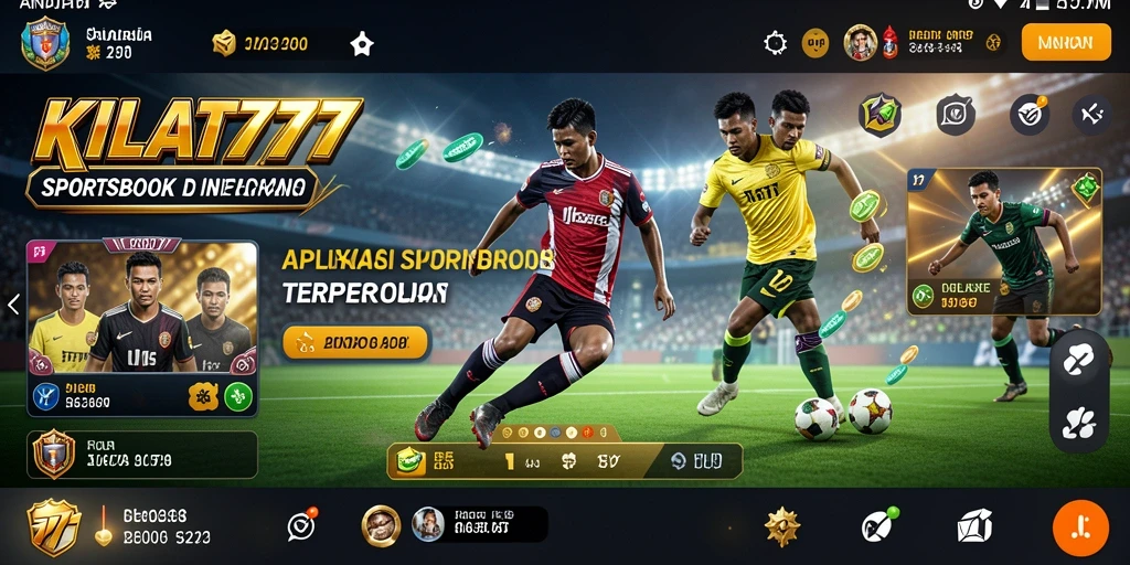 Tampilan antarmuka KILAT777 yang menarik dengan fitur Sportsbook.