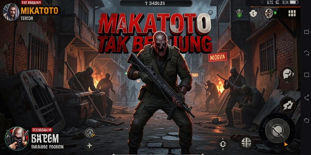 Screenshot menunjukkan suasana mencekam dalam gameplay MIKATOTO.