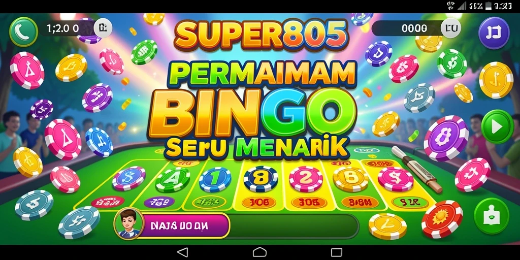 Tampilan gameplay Bingo di SUPER805 yang seru dan interaktif.