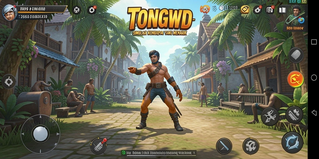Tampilan gameplay TONGWD yang menarik dan interaktif.